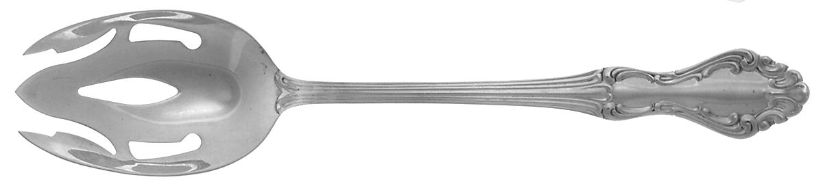 Princess Elizabeth (Sterling, 1942) Pierced Tablespoon (Serving Spoon) CM by National Silver Co-1