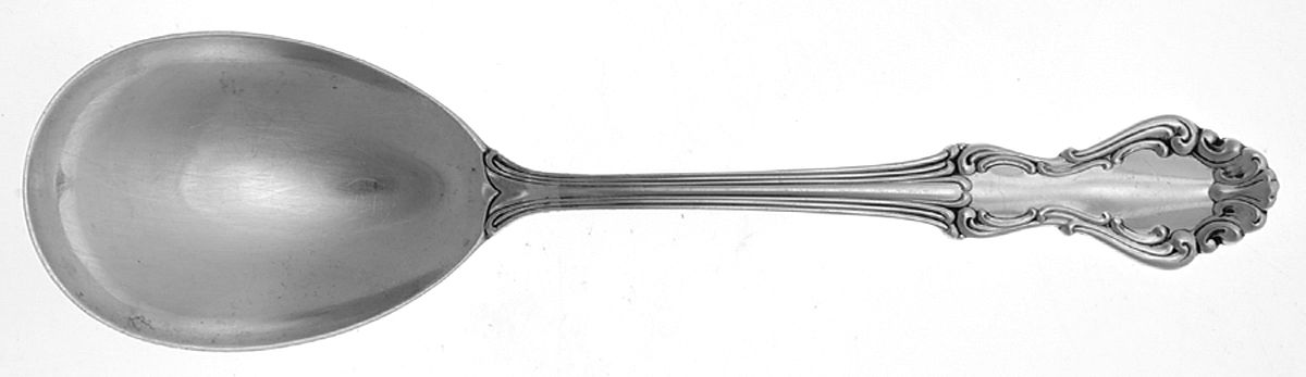 Princess Elizabeth (Sterling, 1942) Small Solid Berry/Casserole Spoon by National Silver Co-1