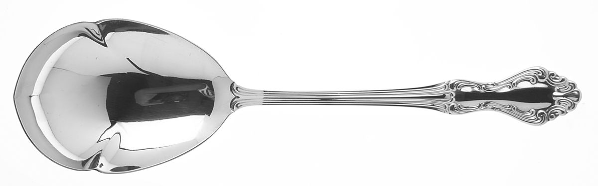 Princess Elizabeth (Sterling, 1942) Large Solid Berry/Casserole Spoon by National Silver Co-1