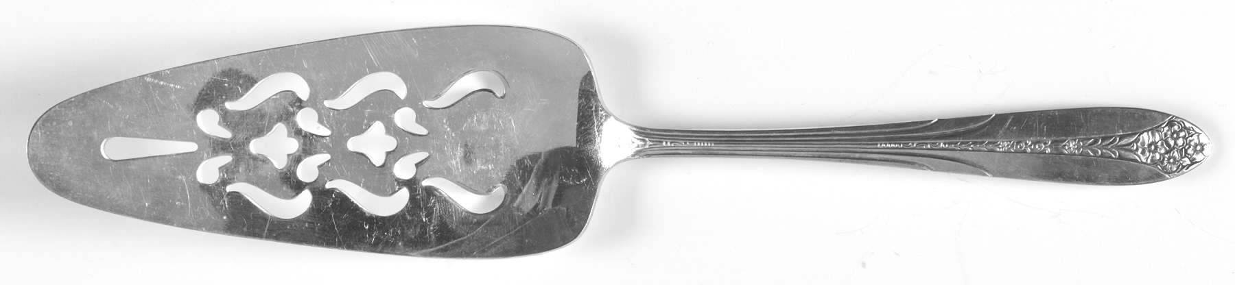 Princess Royal (Silverplate, 1930) Server-Pie/Solid-Pierced by National Silver Co-1