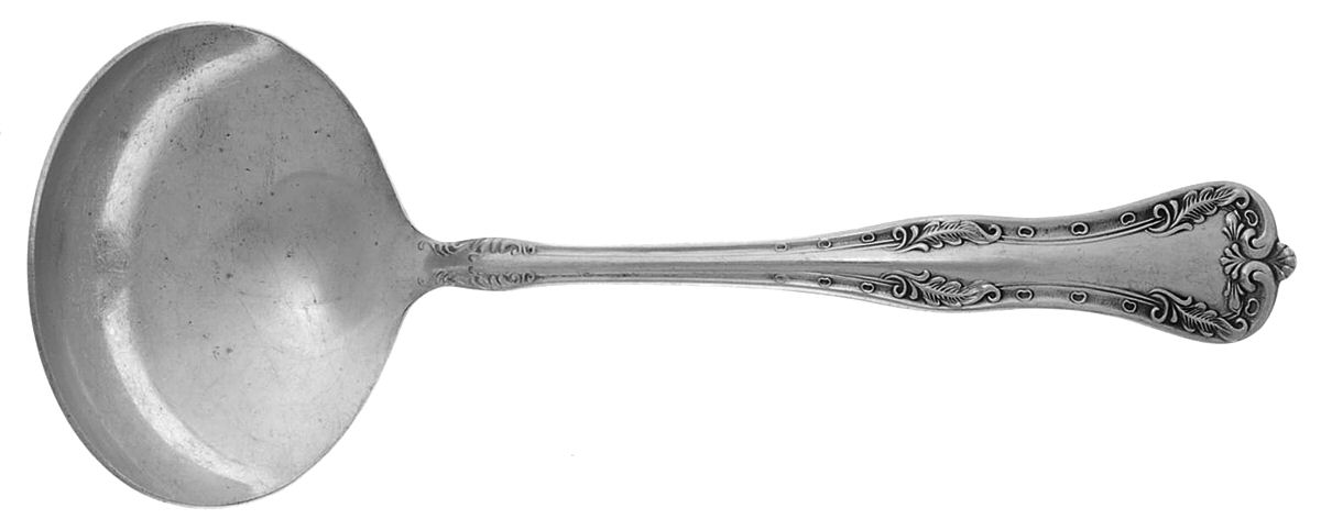Queen Elizabeth (Silverplate, 1908) Solid Gravy Ladle by National Silver Co-1