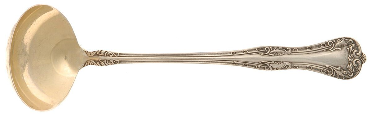 Queen Elizabeth (Silverplate, 1908) Solid Piece Cream Ladle by National Silver Co-1