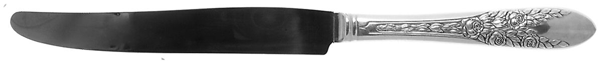 Rose and Leaf (Silverplate, 1937) New French Hollow Knife by National Silver Co-1