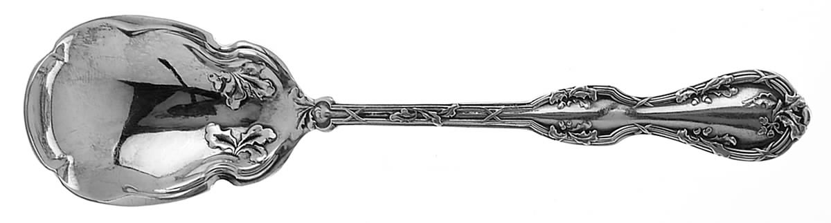 Royal Oak (Silverplate, 1906) Sugar Shell Spoon by National Silver Co-1