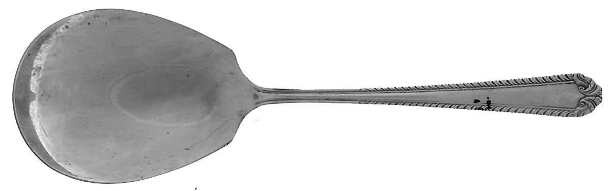 Shirley (Sterling, 1930) Small Solid Berry/Casserole Spoon by National Silver Co-1
