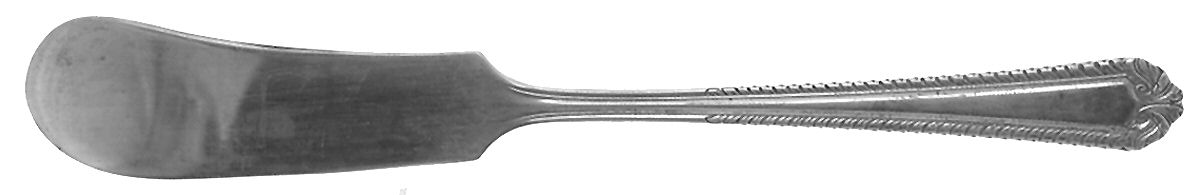 Shirley (Sterling, 1930) Flat Handle Butter Spreader by National Silver Co-1