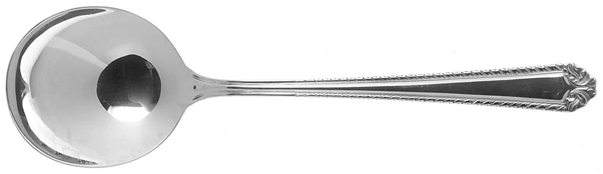 Shirley (Sterling, 1930) Round Bowl Soup Spoon (Gumbo) by National Silver Co-1