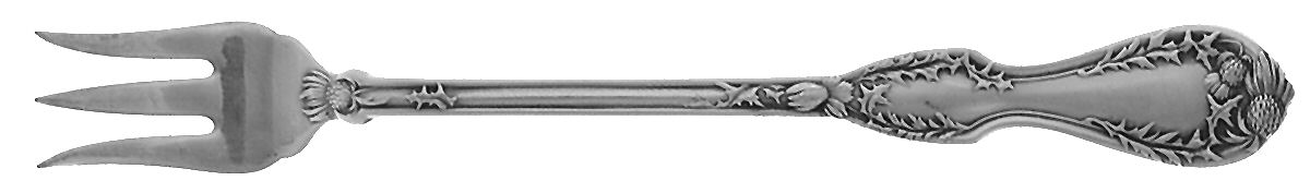 Thistle (Silverplate) Cocktail/Seafood Fork by National Silver Co-1