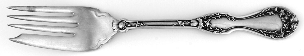 Thistle (Silverplate) Individual Salad Fork by National Silver Co-1
