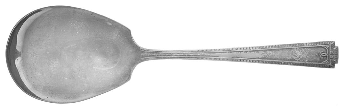 Viceroy One (Silverplate) Solid Smooth Casserole Spoon by National Silver Co-1