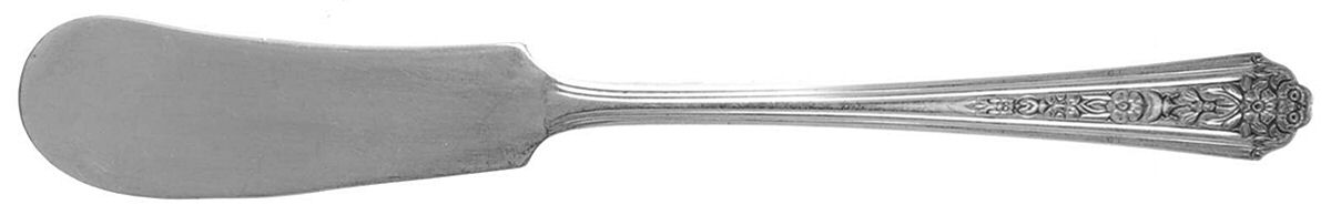 Viceroy Two (Silverplate) Flat Handle Butter Spreader by National Silver Co-1
