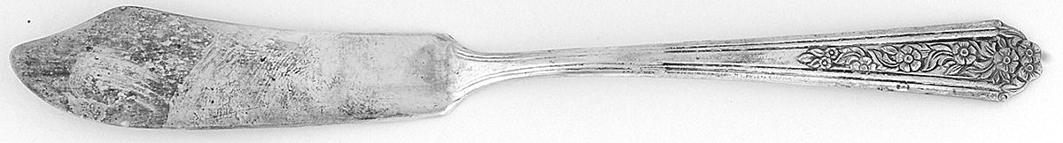 Viceroy Two (Silverplate) Flat Handle Master Butter Knife by National Silver Co-1