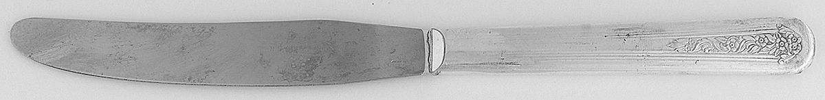 Viceroy Two (Silverplate) Modern Solid Knife by National Silver Co-1