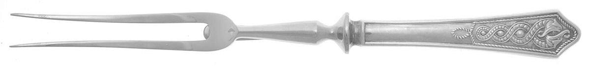 Celtic (Silverplate) Small Steak Carving Fork with Stainless Prongs by Newbridge-1
