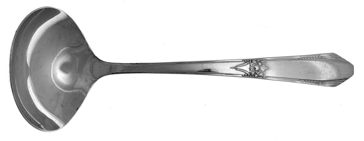 Laurier (Sterling) Solid Gravy Ladle by Northumbria-1