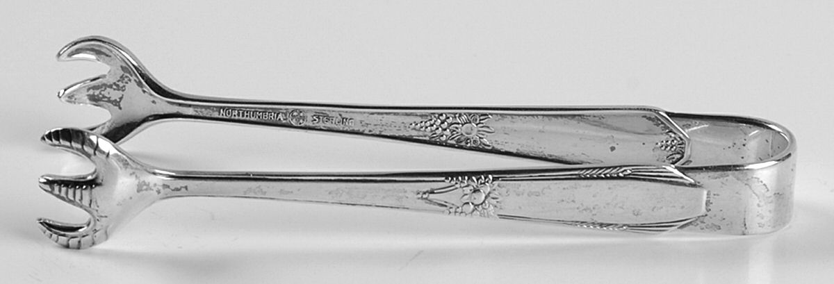 Laurier (Sterling) Sugar Tongs by Northumbria-1