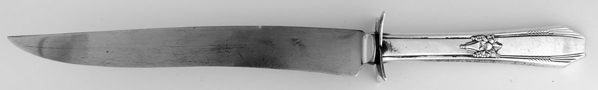 Laurier (Sterling) Large Carving/Roast Knife StnlBl w/Sterling Guard by Northumbria-1