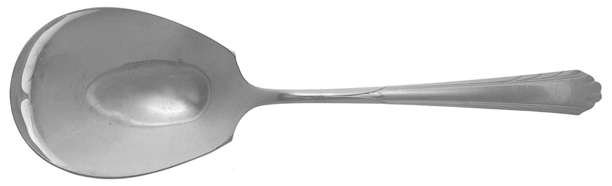 NTS16 (Silverplate) Solid Smooth Casserole Spoon by National Silver Co-1