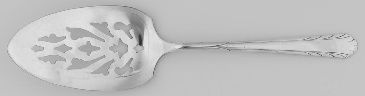 NTS16 (Silverplate) Solid Pierced Pie Server by National Silver Co-1