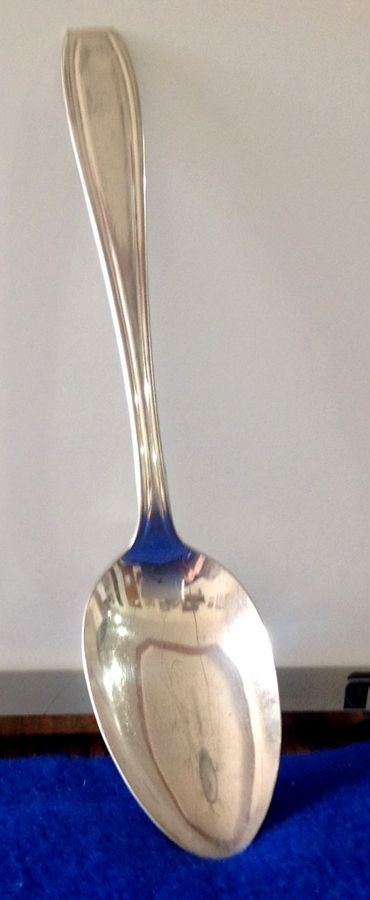 NTS19 (Silverplate) Place/Oval Soup Spoon by National Silver Co-1