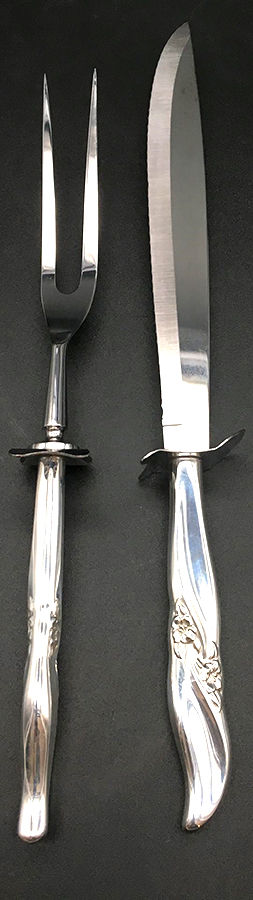 Lake Louise (Sterling) Small Stainless Blade 2-Piece Steak Carving Set by Northumbria-1