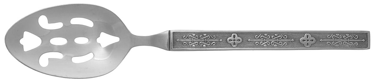 Kashmir (Stainless) Pierced Tablespoon (Serving Spoon) by National Stainless-1