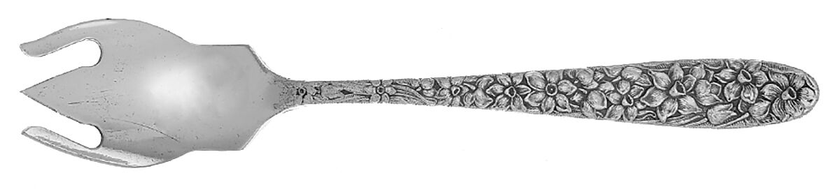 Narcissus (Silverplate) Ice Cream Fork HC by National Silver Co-1