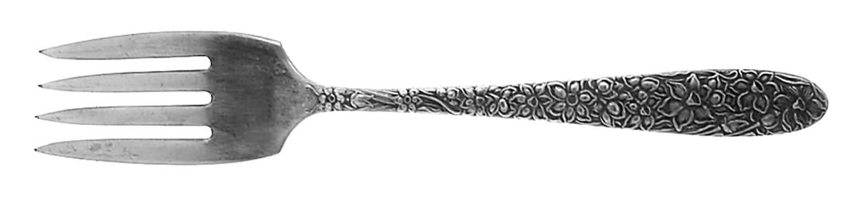 Narcissus (Silverplate) Individual Salad Fork by National Silver Co-1
