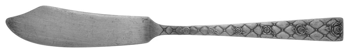 Rose Marie (Silverplate, 1952) Flat Handle Master Butter Knife by National Silver Co-1