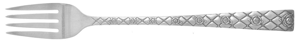 Rose Marie (Silverplate, 1952) Grille Fork (Viande) by National Silver Co-1
