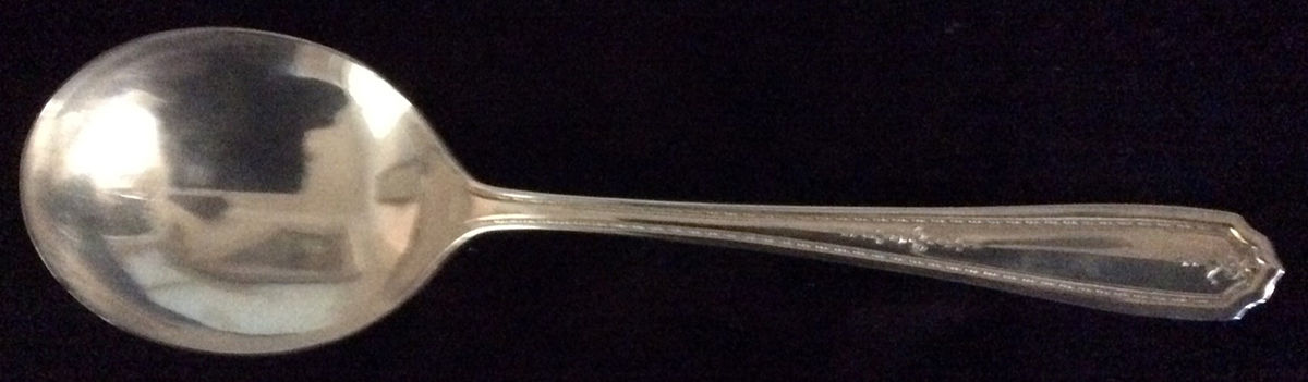 NTS24 (Sterling) Round Bowl Soup Spoon (Gumbo) by National Silver Co-1