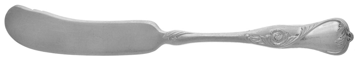 NTS25 (Silverplate) Flat Handle Butter Spreader by National Silver Co-1