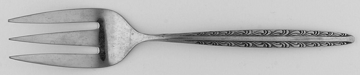 Dunham (Stainless) Medium Solid Cold Meat Serving Fork by National Stainless-1