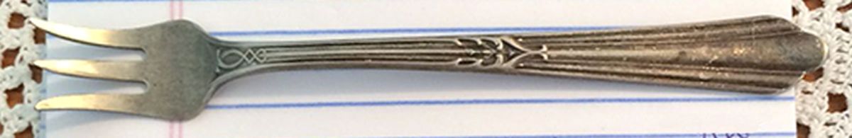 NTS29 (Silverplate) Cocktail/Seafood Fork by National Silver Co-1