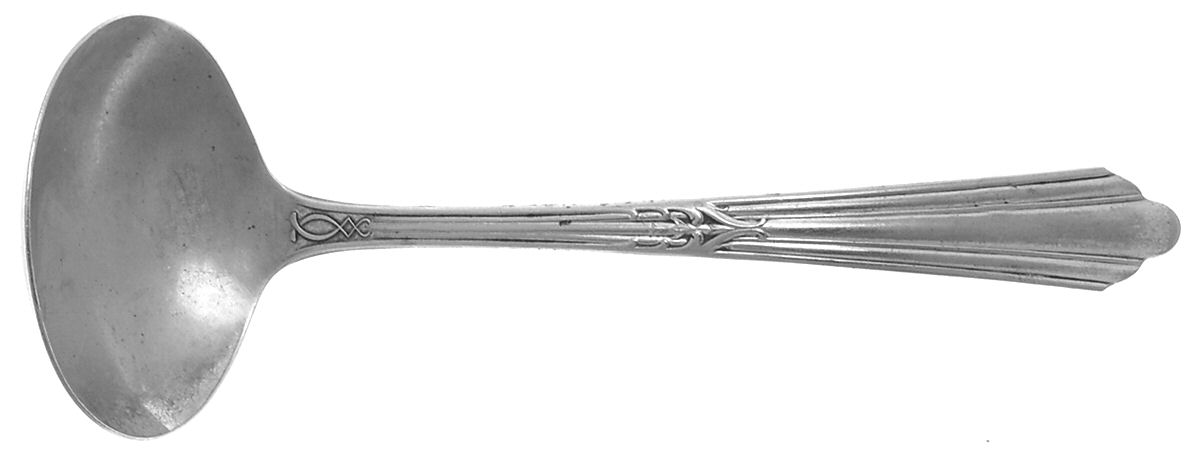 NTS29 (Silverplate) Solid Gravy Ladle by National Silver Co-1