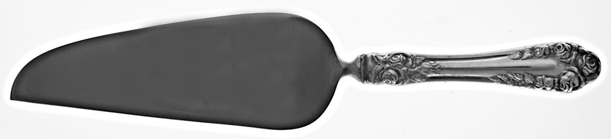 Normandy Rose (Sterling) Pie & Cake Server with Stainless Blade by Northumbria-1