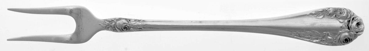 Normandy Rose (Sterling) Short Handle Pickle/Olive Fork by Northumbria-1