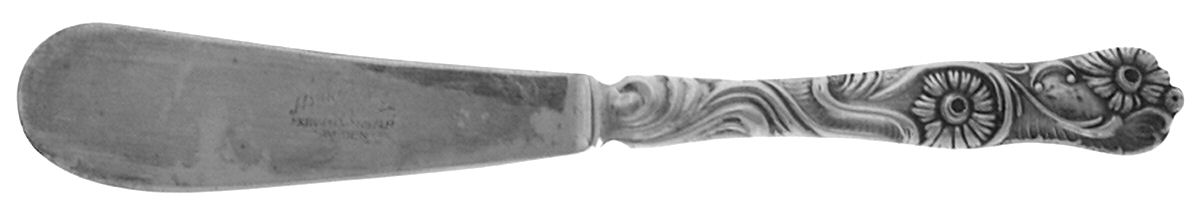 NIJ4 (SILVERPLATE) Flat Handle Butter Spreader by Nils-Johan-1