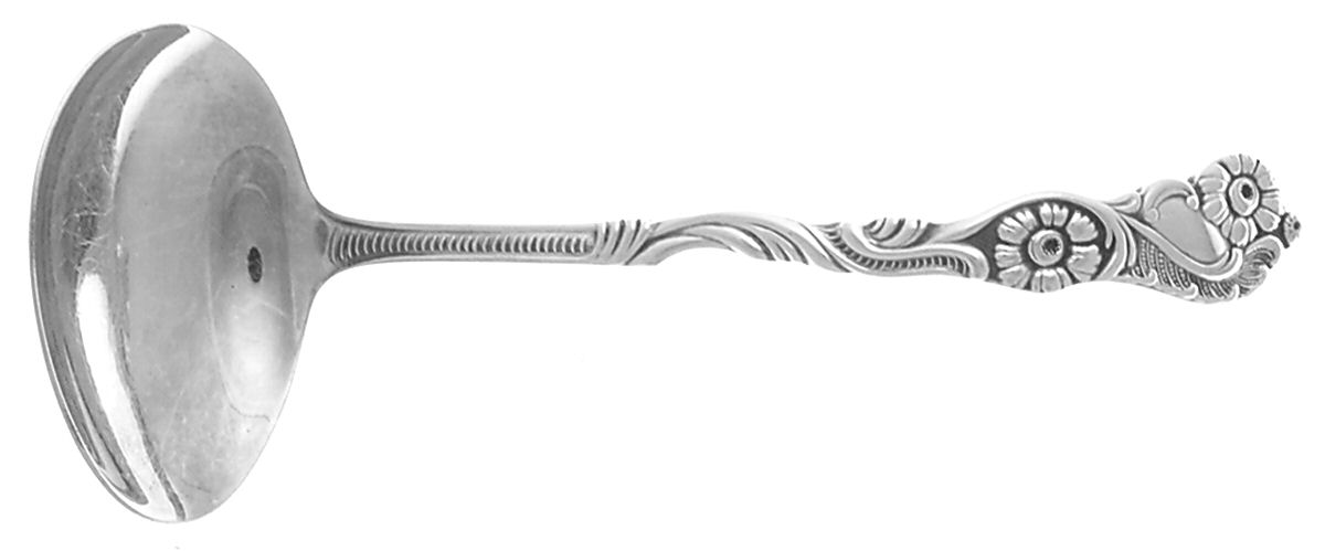 NIJ4 (SILVERPLATE) Solid Piece Cream Ladle by Nils-Johan-1