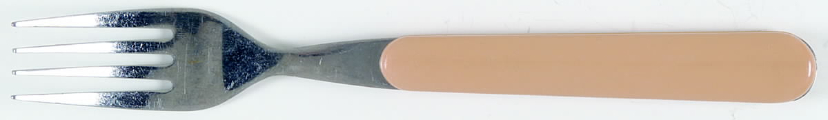 Solid Color Light Peach (Stainless) Fork by Nancy Calhoun-1