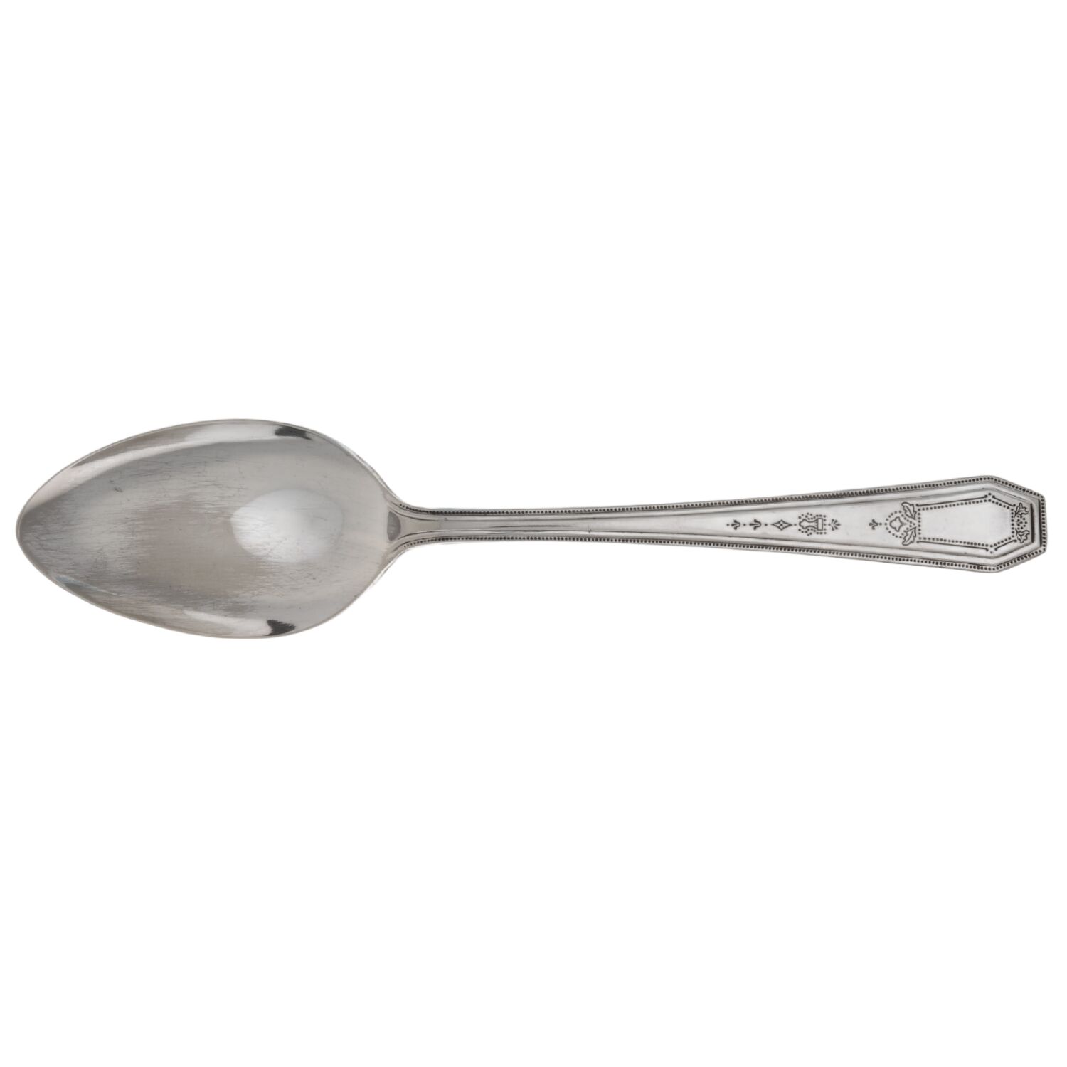 S.E.B. Three (Silverplate) Place/Oval Soup Spoon by National Silver Co-1