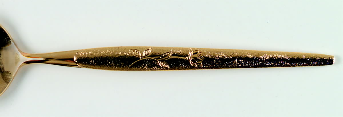 Golden Fleur (Gold Electroplate) Place/Oval Soup Spoon by National Stainless-1