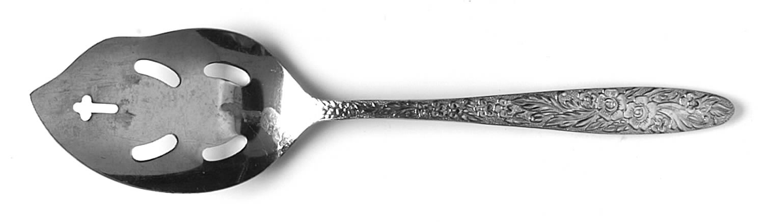 Golden Danielle (Gold Electroplate) Solid Pierced Casserole Spoon by National Stainless-1
