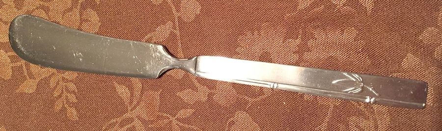 NAB3 (Stainless) Flat Handle Butter Spreader by Nakazato-1