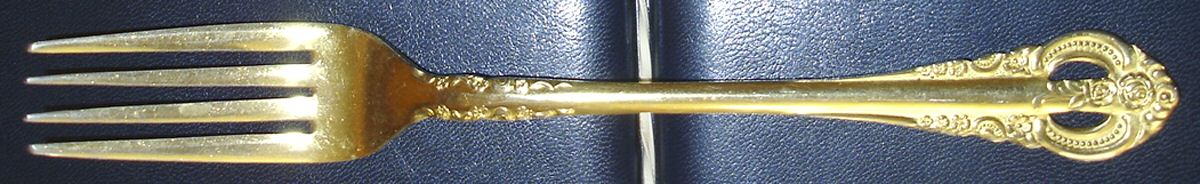Dynasty-Gold (Gold Electroplate) Fork by National Stainless-1