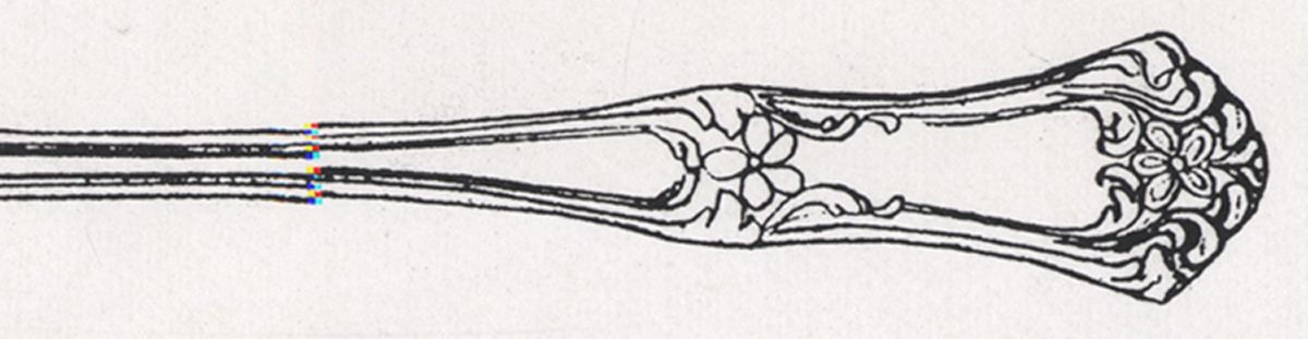 Eight (Silverplate) Fork by National Silver Co-1
