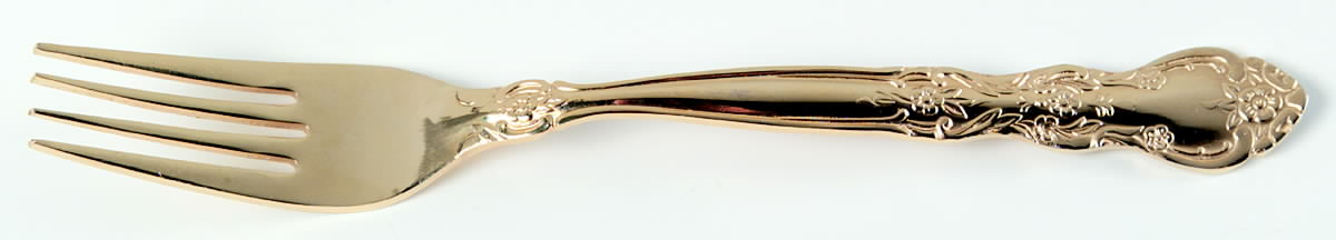 New Rose (Gold Electroplate) Fork by National Stainless-1