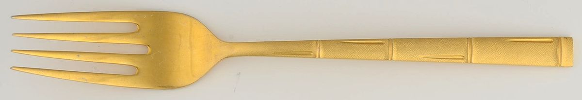 Golden Oriental Melody Individual Salad Fork by Noritake Silver-1