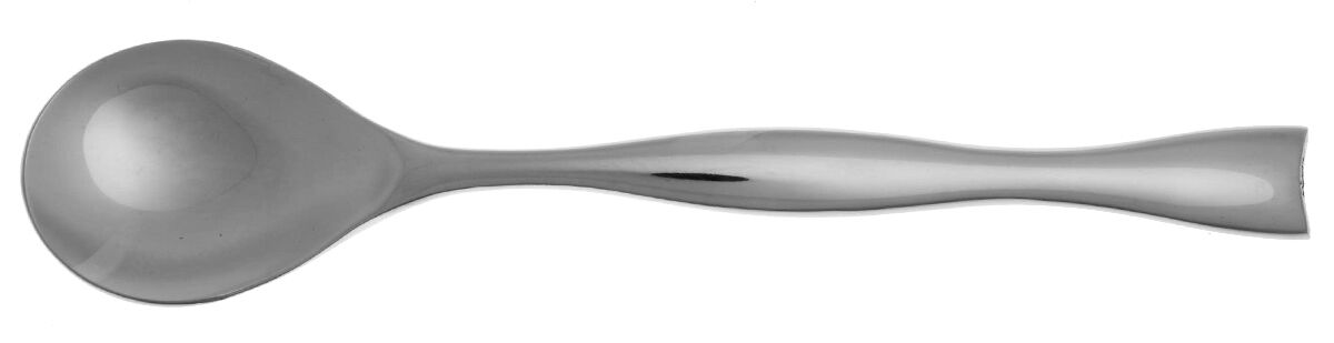 Butterfly (Stainless) Round Bowl Soup Spoon (Cream Soup) HC by Nambe-1