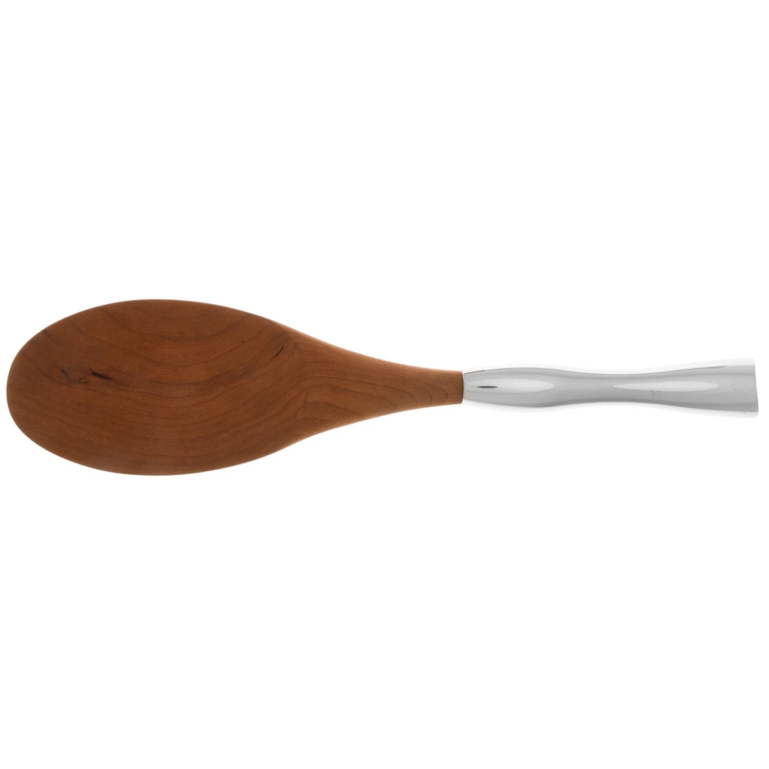 Butterfly (Stainless) Salad Serving Spoon with Wooden Bowl by Nambe-1